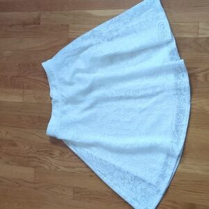 White Lace Midi Skirt